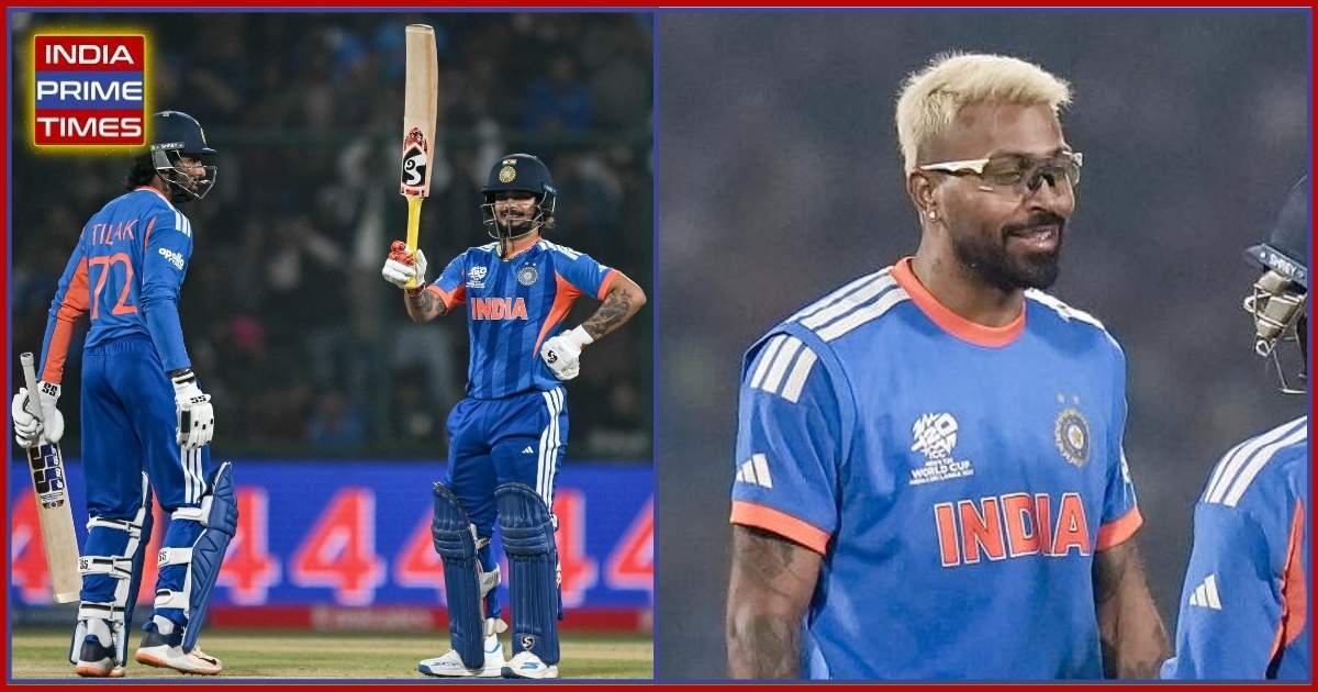 Ishan Kishan Blitz & Pandya Finish Propel India to 209