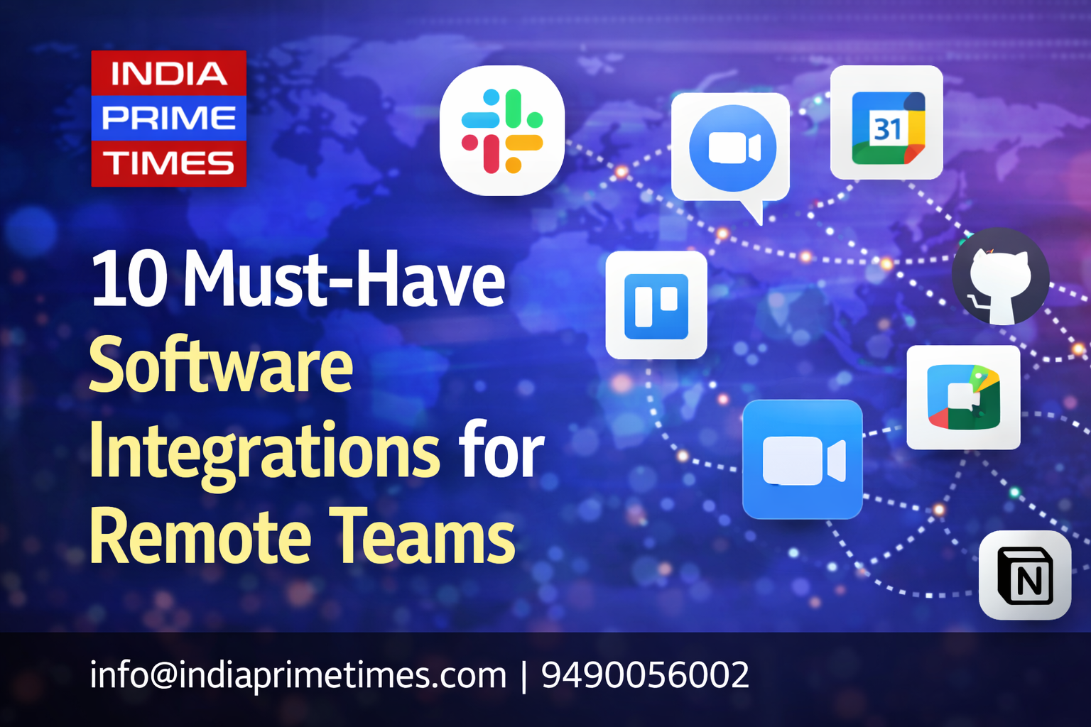 10 Must-Have Software Integrations for Remote Teams - India Prime Times