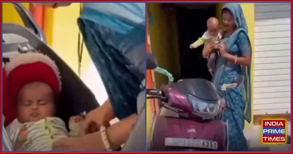 Madhya Pradesh reel sparks outrage - woman films infant placed inside scooter storage