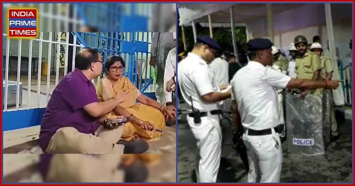Midnight Drama in Kolkata Security Tightened at EVM Strongrooms After TMC Stages Sit-In Over Tampering Allegations, Election Commission Dismisses Claims