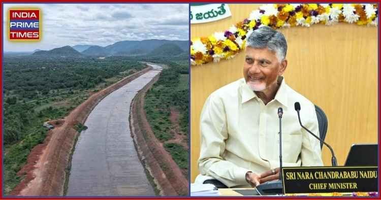Historic Milestone CM Chandrababu Naidu Releases Godavari Waters to North Andhra via Polavaram Left Main Canal